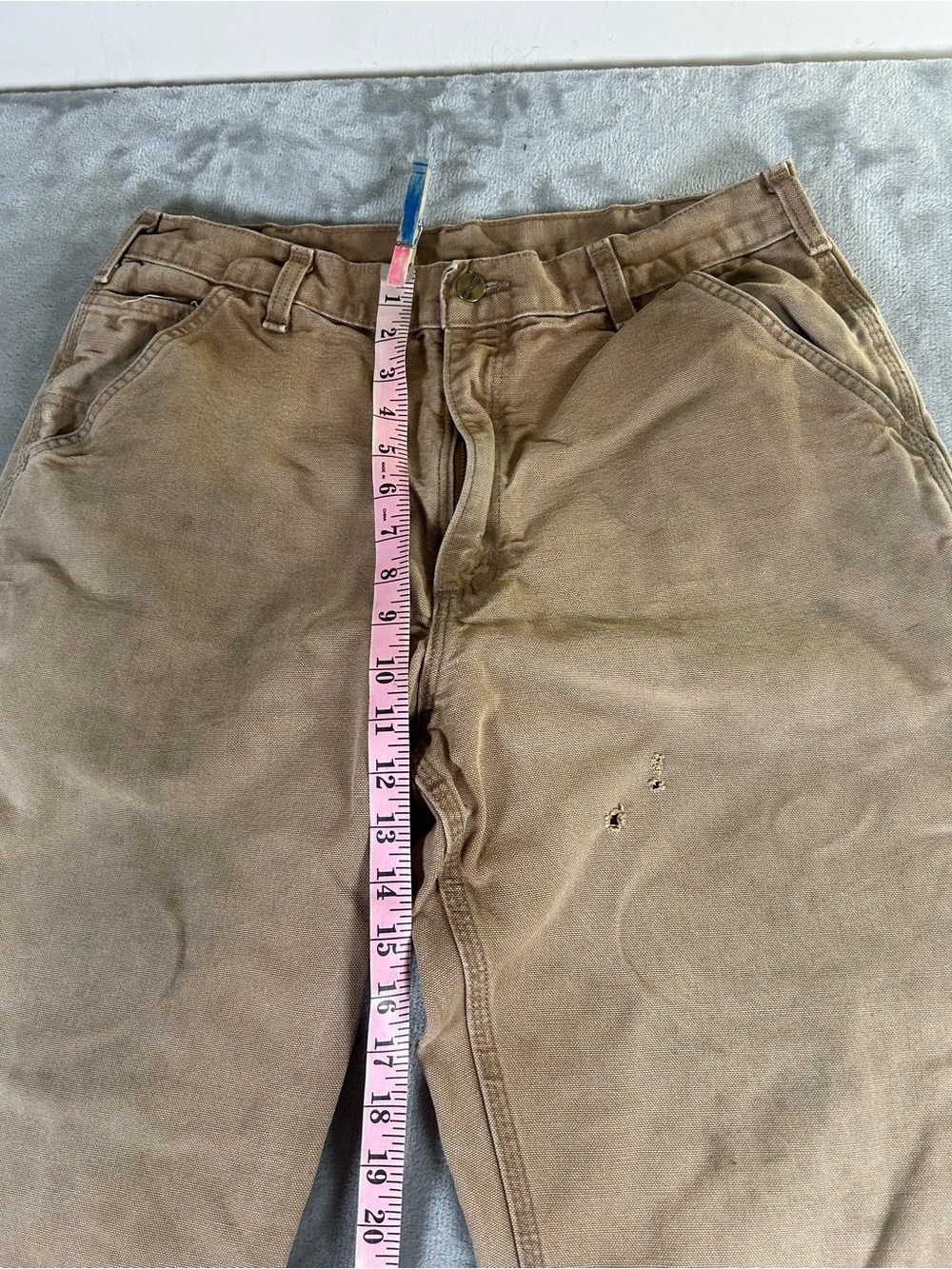 Carhartt Men's Classic the loose original fit Straight Work Pants - Brown - Picture 10 of 10